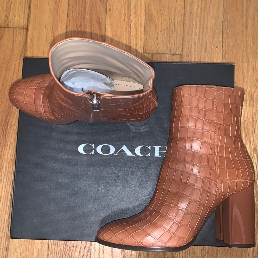 Coach Cognac Boots
